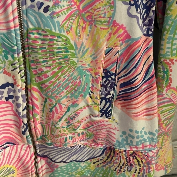 Lilly Pulitzer Reagan UPF 50 Full Zip Jacket Multi Roar Of The Seas - Picture 4 of 7